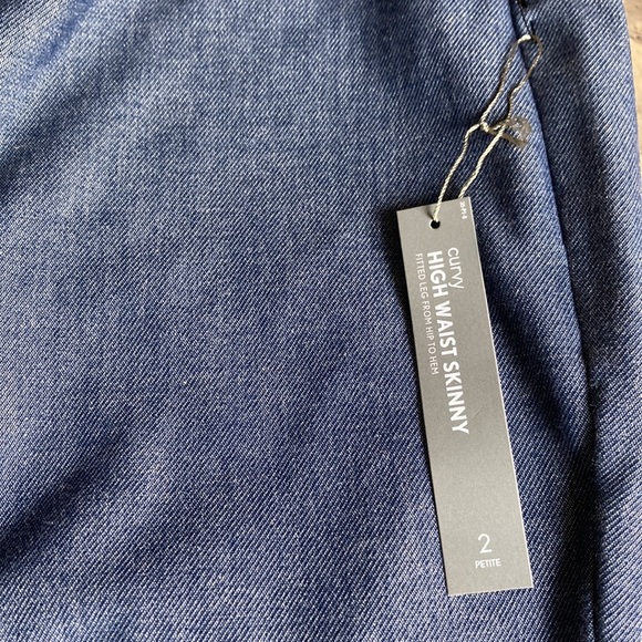 LOFT Curvy Skinny High Waist Work Slacks Petite 2 - Picture 7 of 9